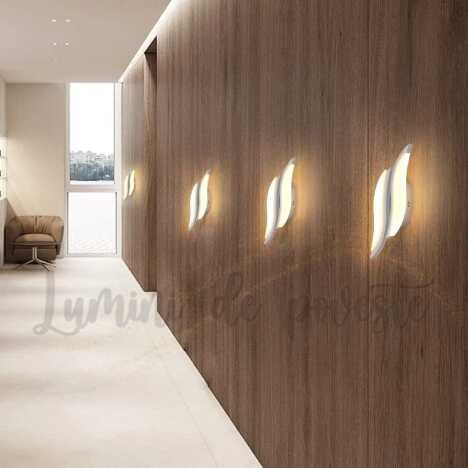 Aplica LED 8W Bound White, LED inclus, 2 surse de iluminare, Lumina: Cald, Natural, Rece